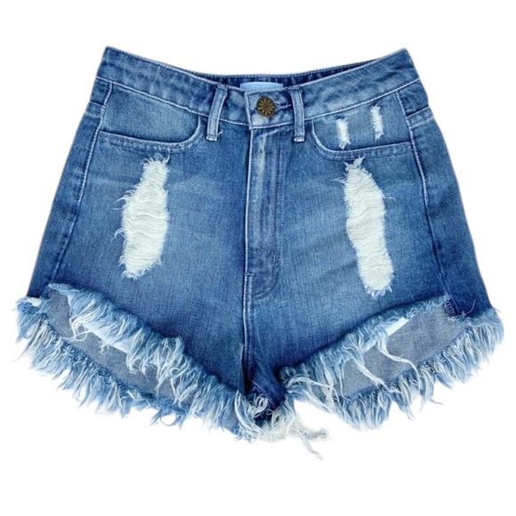 Show Me Your Mumu Houston High Waisted Shorts - Picture 1 of 9